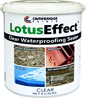 Lotuseffect clear waterproofing sealer